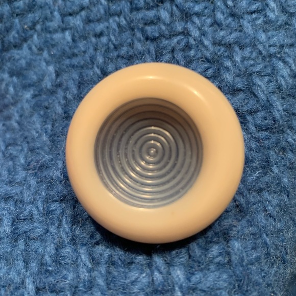 Authentic Blue Textured Lined (Fox?) Fur Trim Union Made Swing Coat STUNNING - Picture 5 of 14